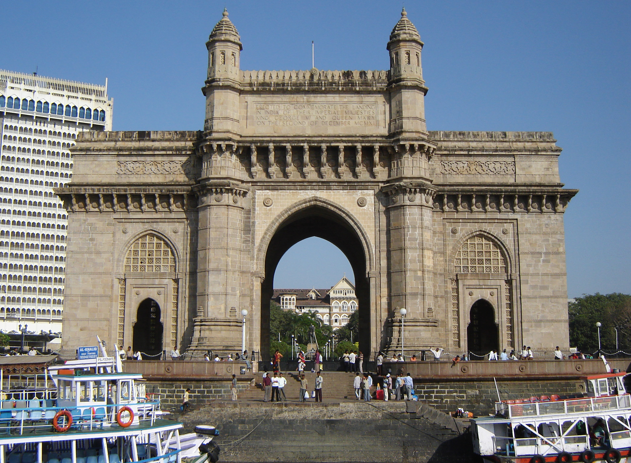 Gateway of India in Mumbai, seen from the waterfront.
